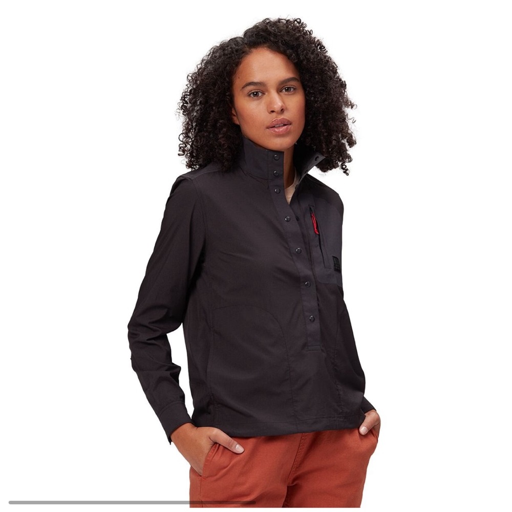 NWT luxury Topo Designs popover long sleeve shirt top blouse matrix